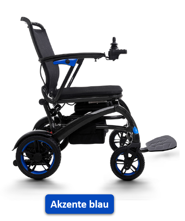 Wizemed C100 Carbon Elektrorollstuhl - Ultraleicht (16kg)